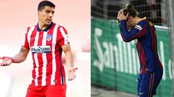 Luis Suárez y Antoine Griezmann, jugadores de Atlético de Madrid y Barcelona.