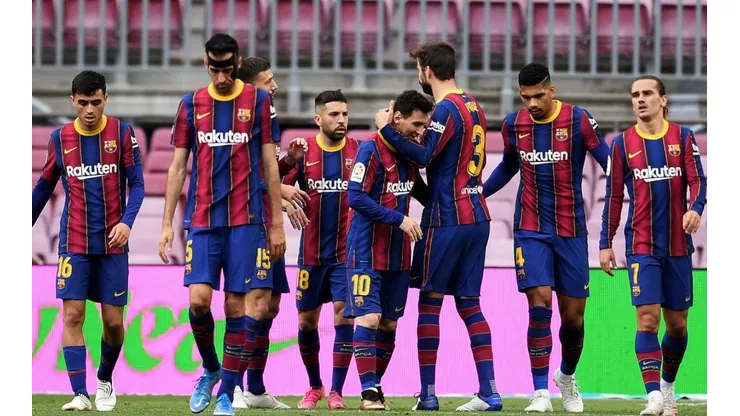 Jugadores del Barcelona.