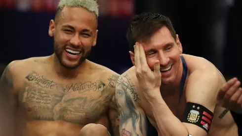 Y la calentura queda en la cancha: la gran foto de Lionel Messi y Neymar tras la final