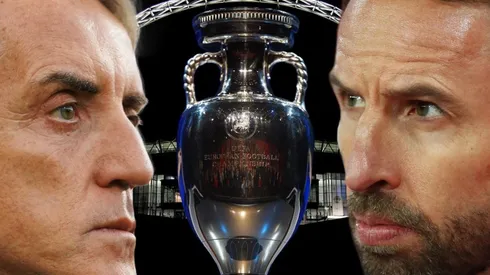 Roberto Mancini y Gareth Southgate, entrenadores de Italia e Inglaterra.