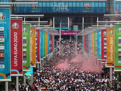 Video: Incidentes afuera de Wembley en la previa de la final de la Eurocopa