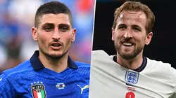 Italia de Marco Verratti juega ante Inglaterra de Harry Kane por la FINAL de la Eurocopa 2020 (Fuente: Getty)