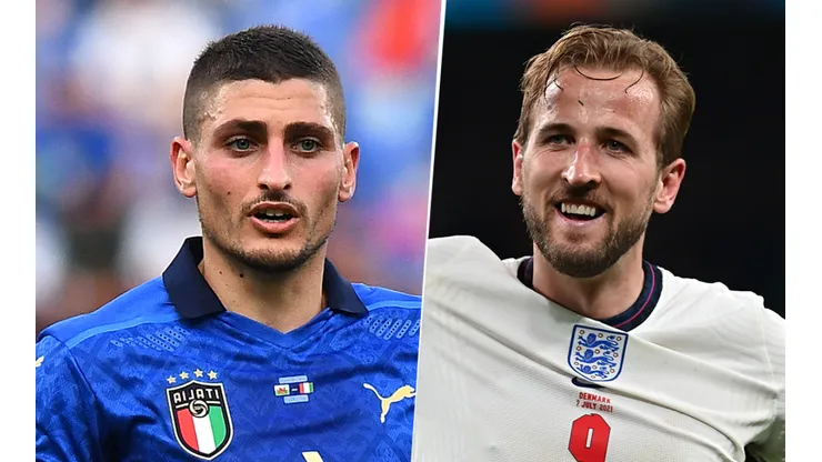 Italia de Marco Verratti juega ante Inglaterra de Harry Kane por la FINAL de la Eurocopa 2020 (Fuente: Getty)