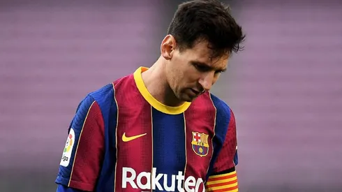 Messi en acción con el Barcelona.