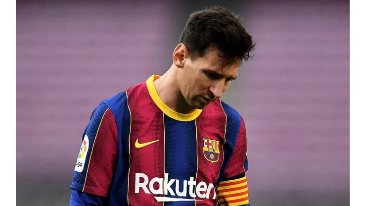 Messi en acción con el Barcelona.