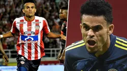 Luis Díaz en Junior y en la selección de Colombia.