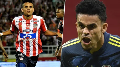 Luis Díaz en Junior y en la selección de Colombia.