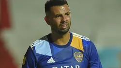 Edwin Cardona en acción de jugo con Boca Juniors.