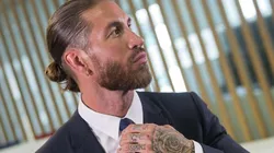 Sergio Ramos en presentación con el PSG.