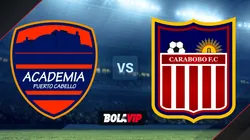 Academia Puerto Cabello y Carabobo se medirán en el partido correspondiente a la jornada 13 de la Liga Futve.