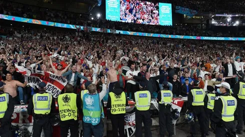 Aficionados de Inglaterra durante la Eurocopa.