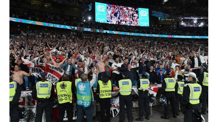 Aficionados de Inglaterra durante la Eurocopa.