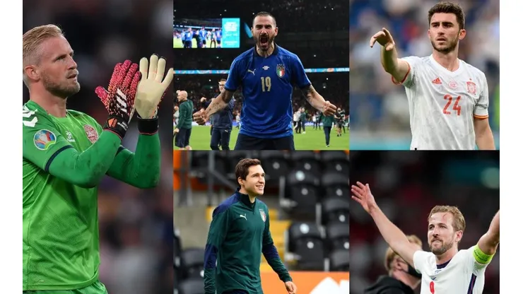 Algunas de las figuras en las semifinales de la Euro.