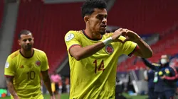 Festejo de gol de Luis Díaz, con Colombia.