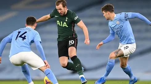Harry Kane durante un encuentro ante Manchester City.