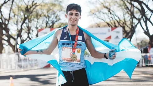 Eulalio Muñoz, en el Maratón de Buenos Aires