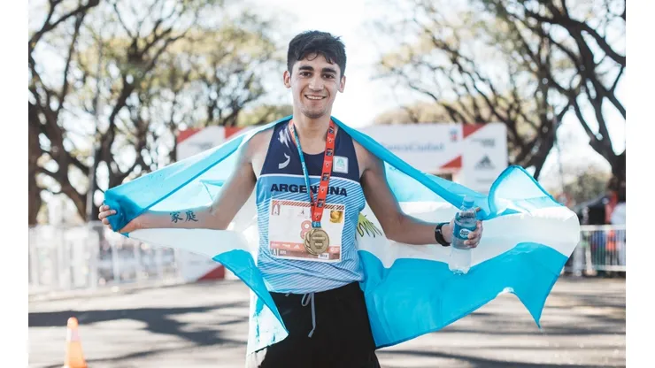Eulalio Muñoz, en el Maratón de Buenos Aires