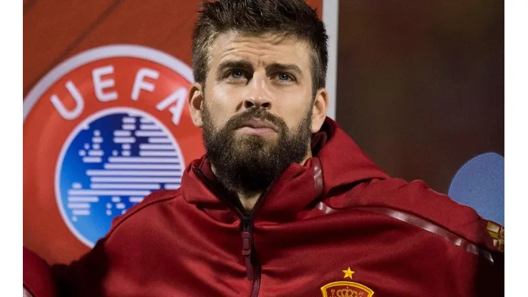 Gerard Piqué con la selección de España.