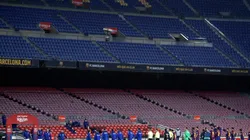 Estadio del Camp Nou durante un encuentro de LaLiga.