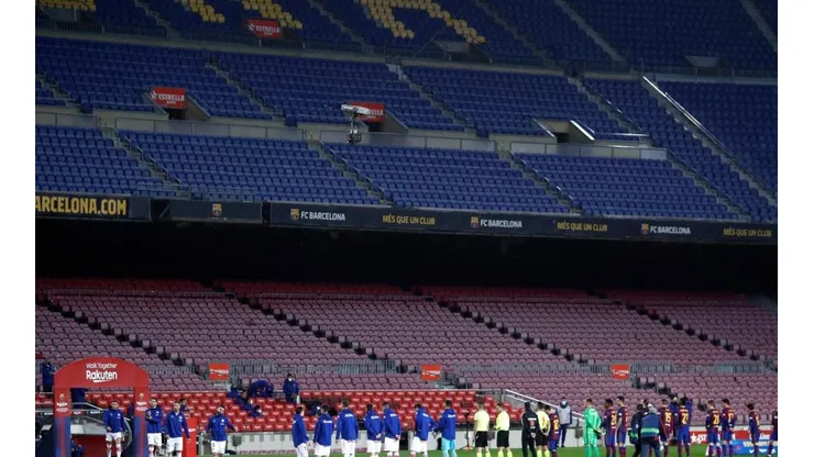 Estadio del Camp Nou durante un encuentro de LaLiga.