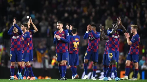 Jugadores del Barcelona.