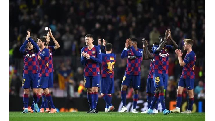 Jugadores del Barcelona.