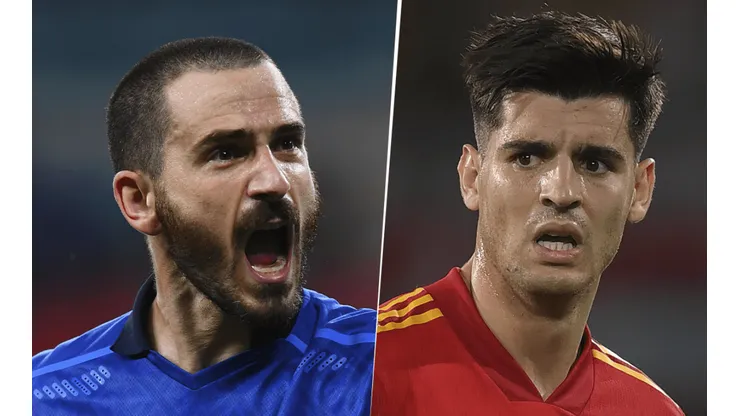 Italia vs. España (Fotos: Getty)