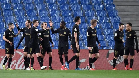 Jugadores del Barcelona.