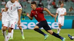 festejo de gol de Patrick Schick con República Checa.