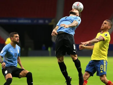 Gustavo Cuéllar fue quien más pases completó y pelotas recuperó ante Uruguay