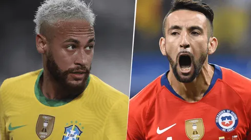 Brasil venció por la mínima a Chile por los cuartos de final de la Copa América (Getty Images)