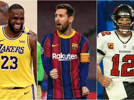 Los millones de Messi barren ganancias de LeBron y Brady