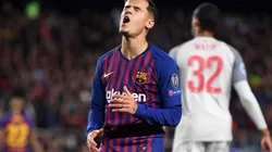 Philippe Coutinho durante un encuentro con Barcelona.