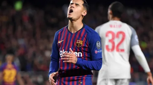 Philippe Coutinho durante un encuentro con Barcelona.