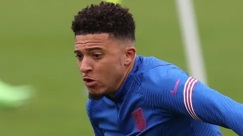 Entrenamiento de Jadon Sancho.