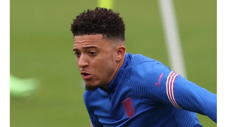 Entrenamiento de Jadon Sancho.