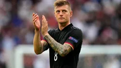 Toni Kroos durante un encuentro con Alemania.
