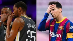 LeBron James, Kevin Durant y Lionel Messi