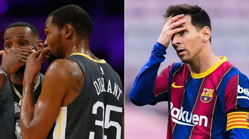 LeBron James, Kevin Durant y Lionel Messi