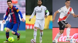 Lionel Messi, Sergio Ramos y Rafael Santos Borré; de los costosos del mercado de pases.