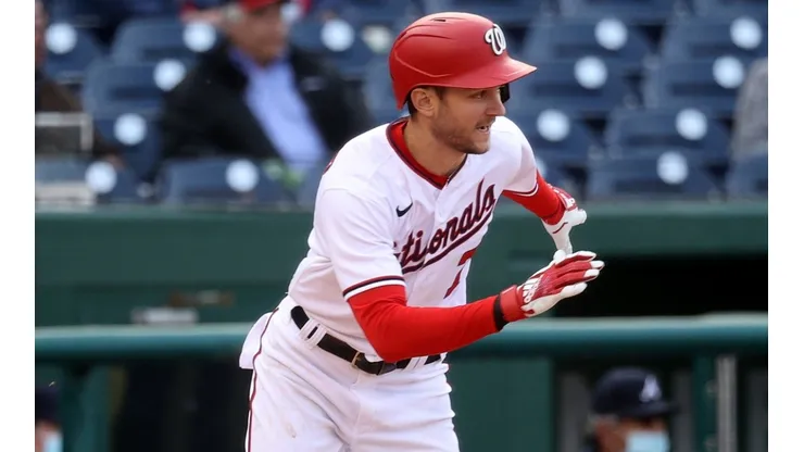 Trea Turner celebró este miércoles por todo lo alto su cumpleaños (Getty Images)