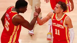 Clint Capela y Trae Young podrían perderse el Juego 5 (Getty Images)