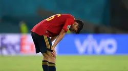 Pedri durante un encuentro con España.