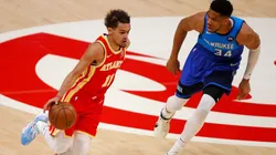 Trae Young y Giannis Antetokounmpo (Foto: Getty)