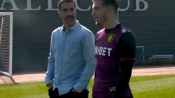 Encuentro de Juan Pablo Ángel con Jack Grealish.