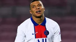 Kylian Mbappé durante un encuentro con PSG.