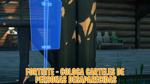Cómo y dónde colocar carteles de persona desaparecida en Fortnite