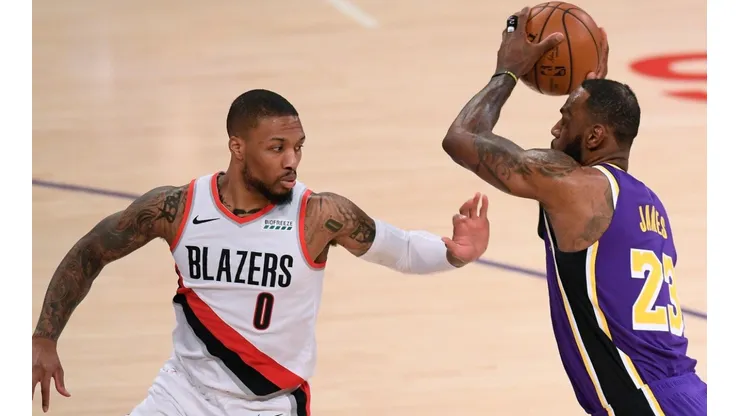 Damian Lillard y LeBron James