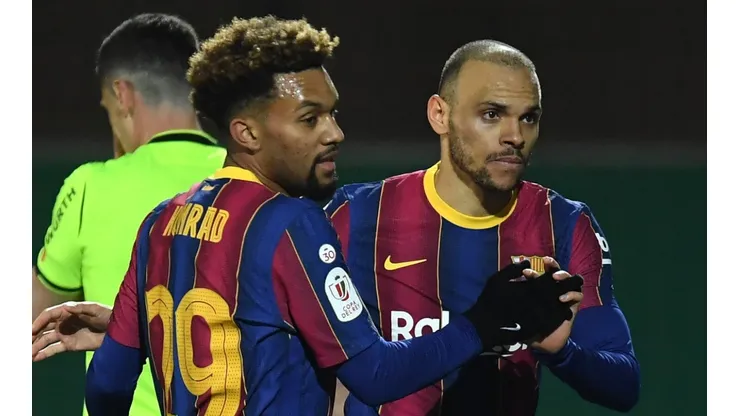 Konrad de la Fuente y Martin Braithwaite
