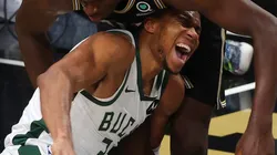 Giannis Antetokounmpo se lesionó en la NBA